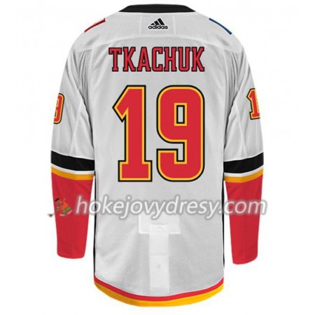 Pánské Hokejový Dres Calgary Flames MATTHEW TKACHUK 19 Adidas Bílá Authentic
